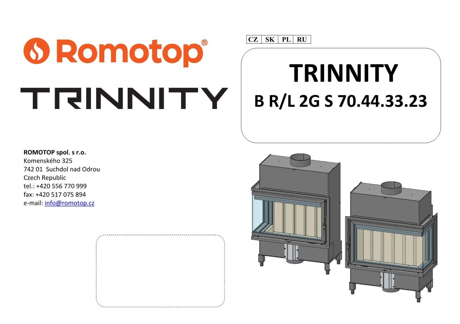  Krbová vložka Trinnity BASIC  2g S  levá                   70.44.33.23 
