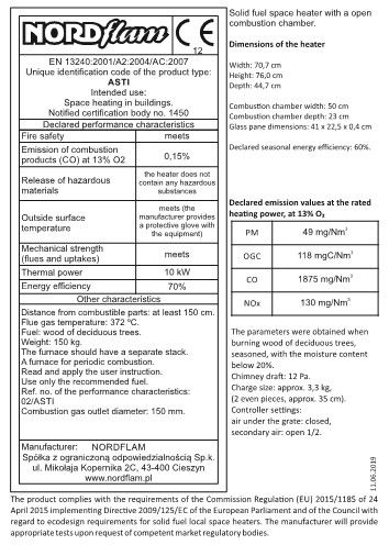 NORDFLAM ASTI patina litinová krbová kamna