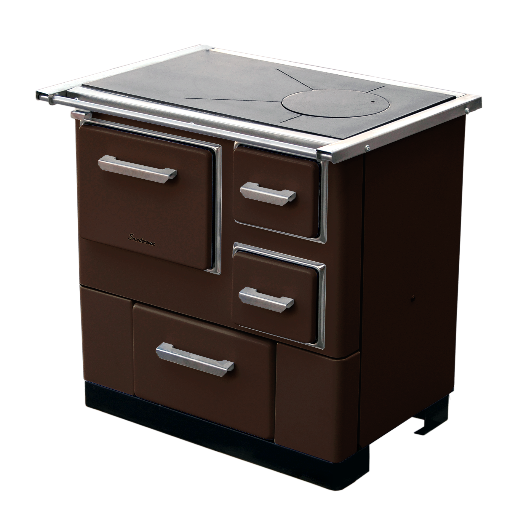 MBS SD 3 ECO sporák na tuhá paliva hnědý, levý