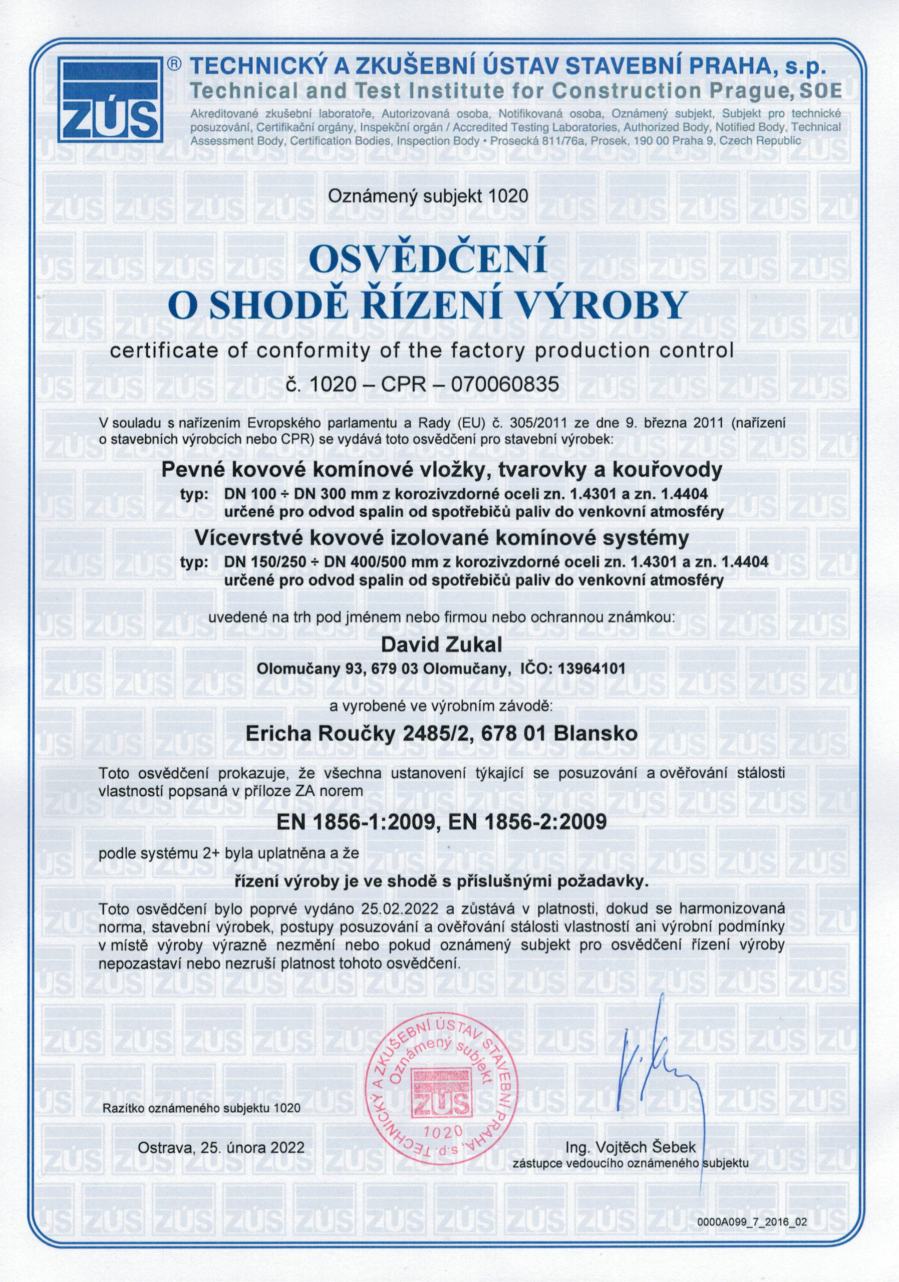 Kouřovod nerez redukce 180/200
