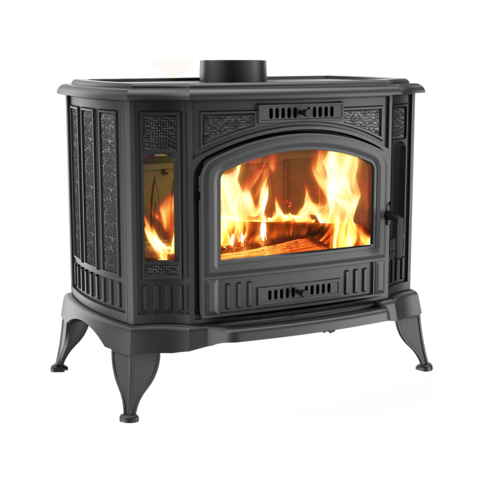 KRATKI KOZA K9 /130 černá litinová krbová kamna