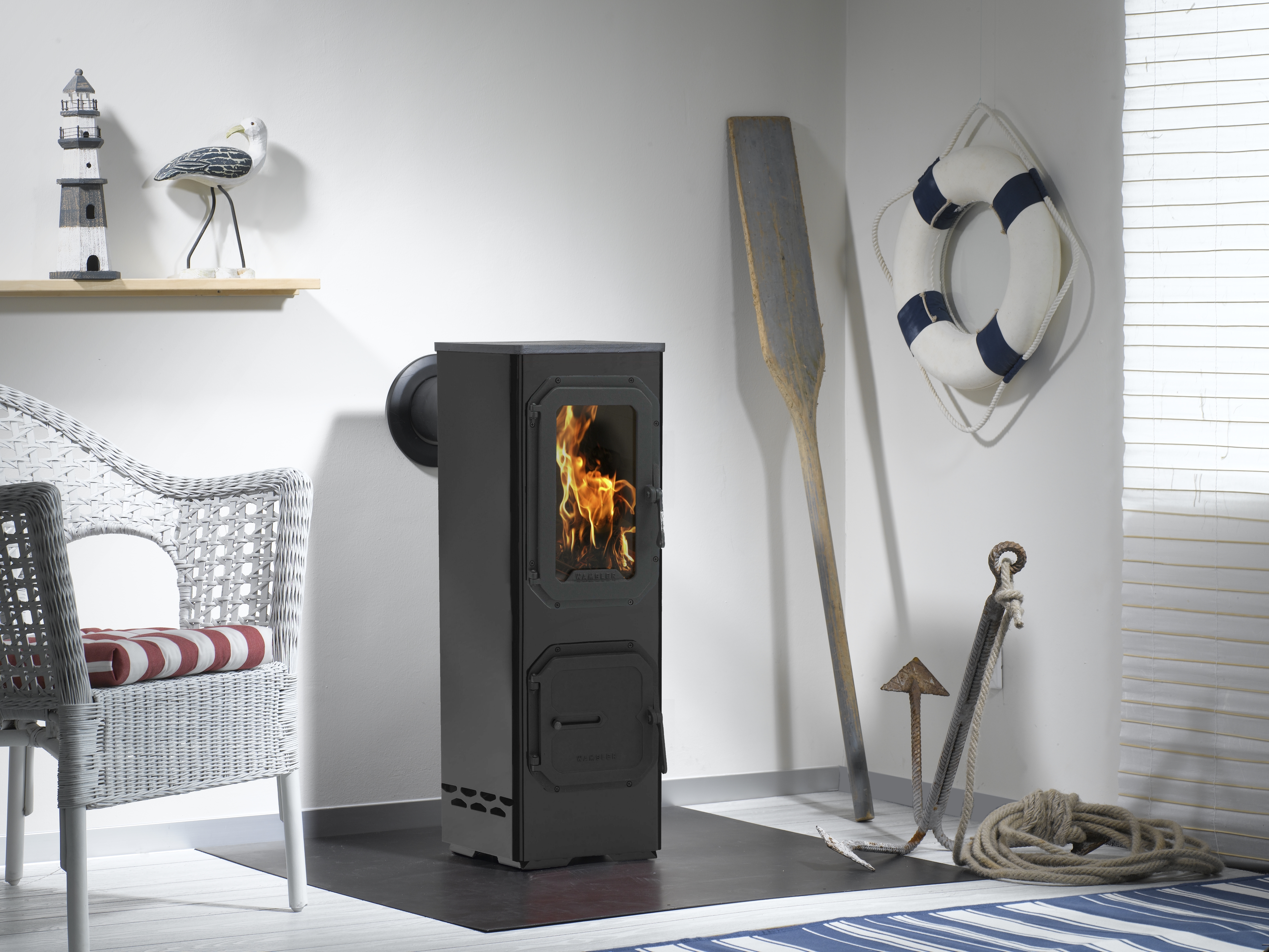 WAMSLER COLORADO krbová kamna černá