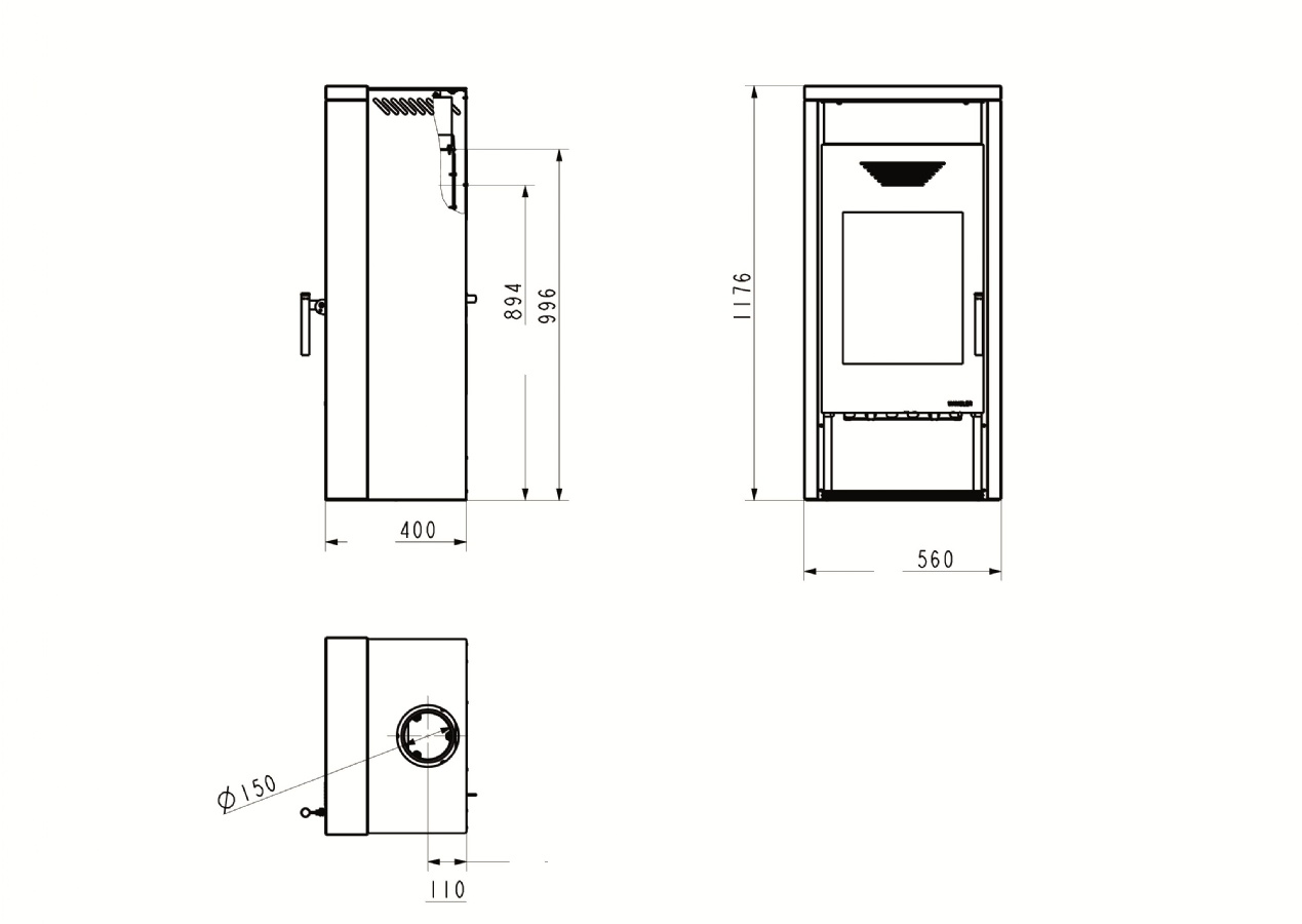 Wamsler N-LINE černá, pískovec 