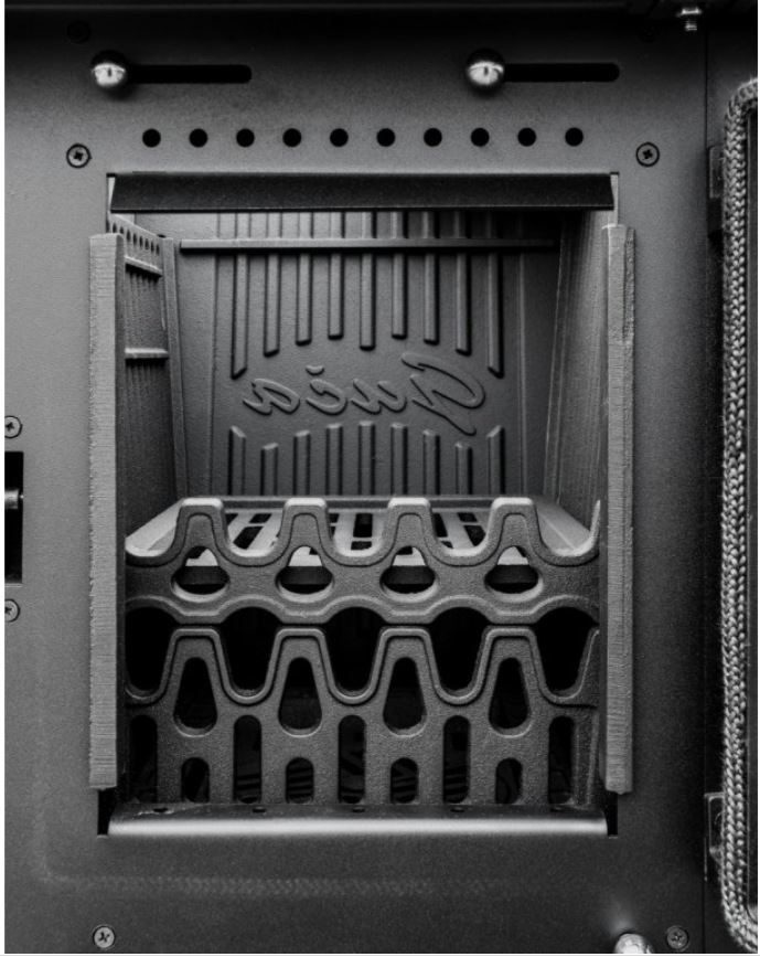 GUČA GULIVER SMART sporák na tuhá paliva, odlitek černá, levý