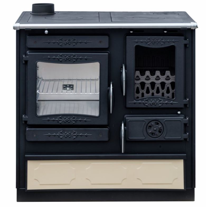 GUČA GULIVER SMART sporák na tuhá paliva, odlitek černá, pravý