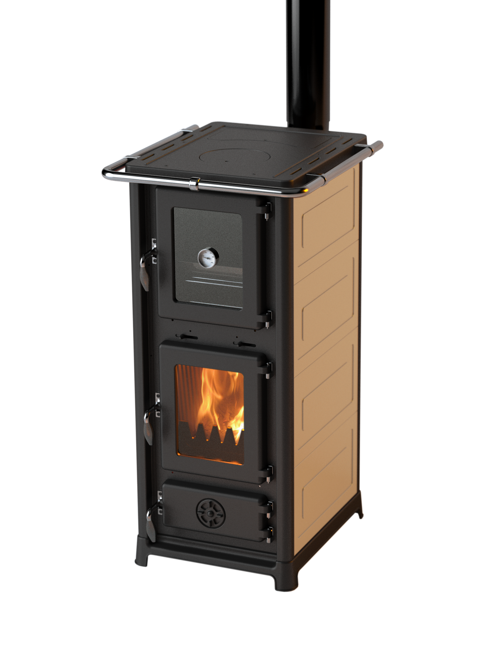 MBS SD OLYMPIA PLUS krbová kamna krémová