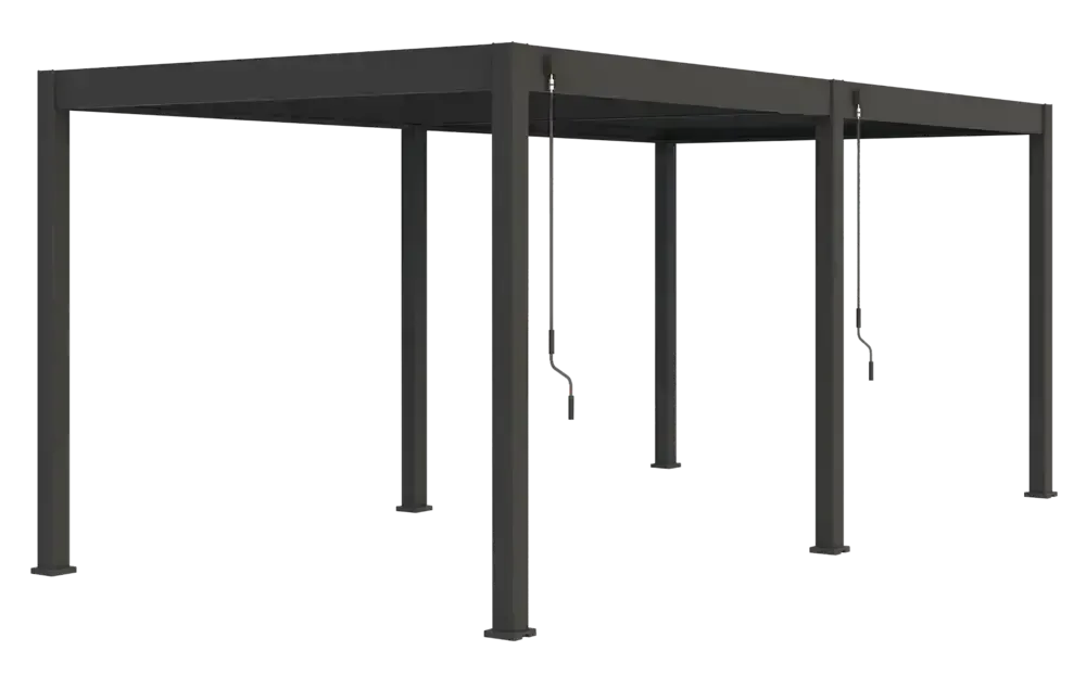 BIOKLIMATICKÁ PERGOLA INTRO PLUS 6X3 M, HLINÍK - VOLNĚ STOJÍCÍ