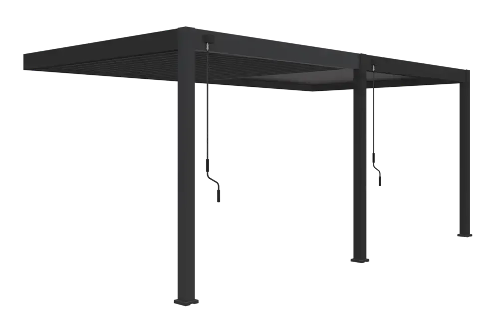 BIOKLIMATICKÁ PERGOLA INTRO PLUS 6X3 M, HLINÍK - DO STĚNY