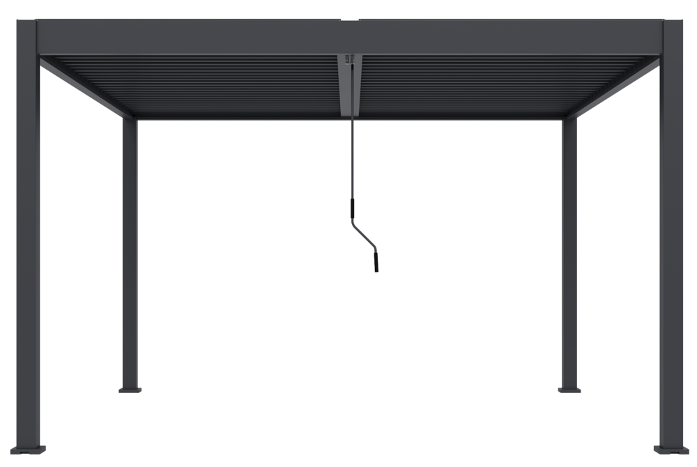Bioklimatická pergola INTRO DUO 4x4 m, hliník - volně stojící
