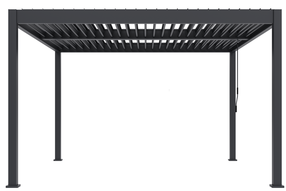 Bioklimatická pergola INTRO DUO 6x4 m, hliník - volně stojící