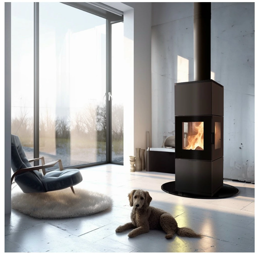 KRATKI INGA 8 kW Ø 150 Ocelová kamna