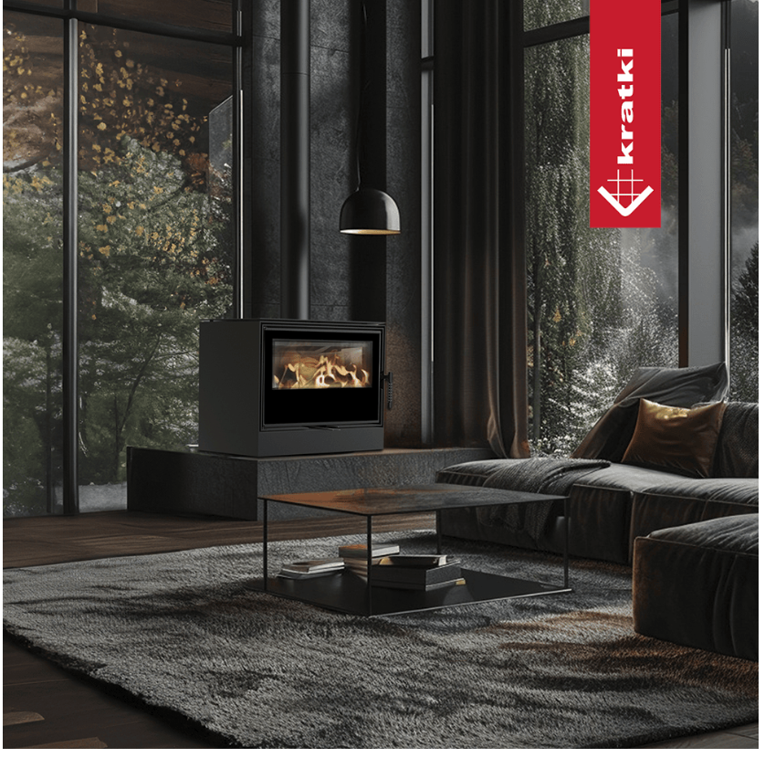 KRATKI KARI 70 Ø 150 8 kW Ocelová kamna 