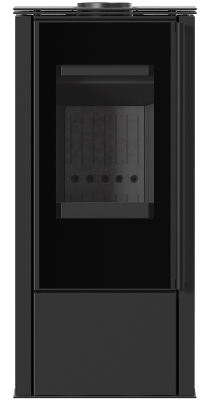 KRATKI HATI Ø 150 5,5 kW Ocelová kamna černá Thermotec