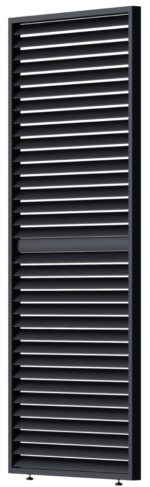 PANEL ZASTÍNĚNÍ ANTRACIT, SKLÁPĚCÍ LAMELY, HORIZONTÁLNÍ 1 m pro bioklimatickou pergolu