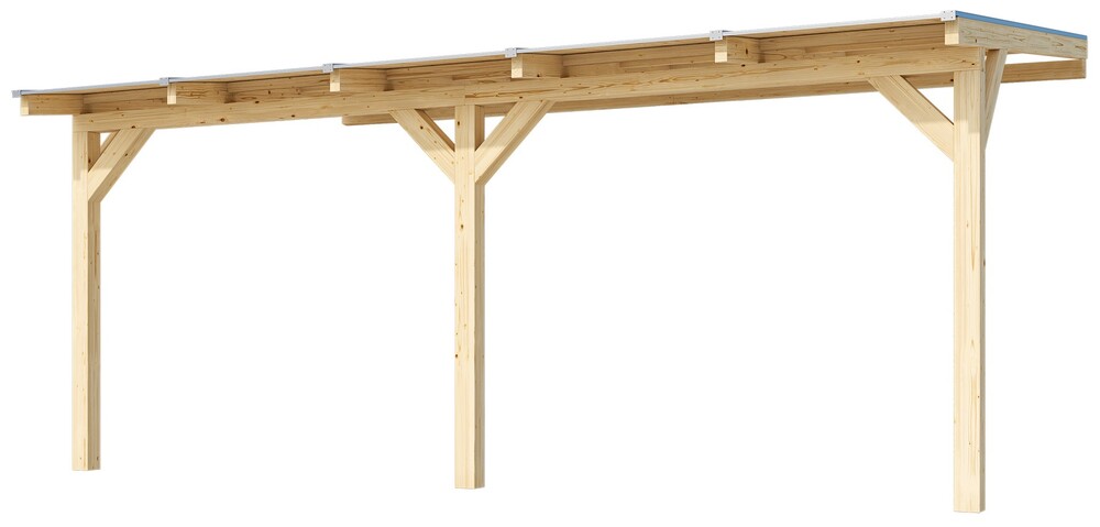 Dřevěná zahradní pergola 672 (4,3x3,7 m)