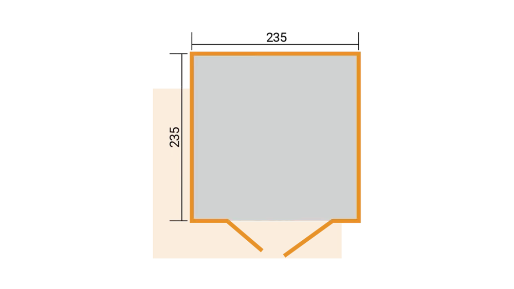 WEKA Luxusní dřevěný zahradní domek Amberley (2,9x2,9m)