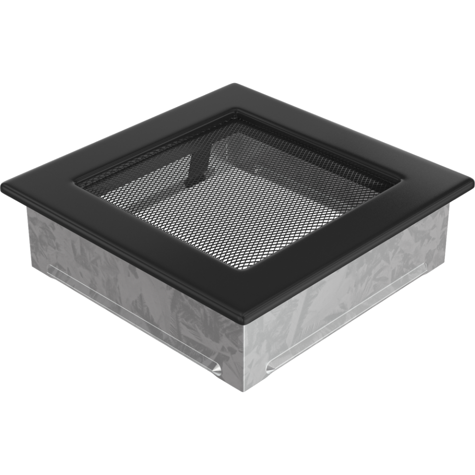 Kratki krbová mřížka 17x17 černá