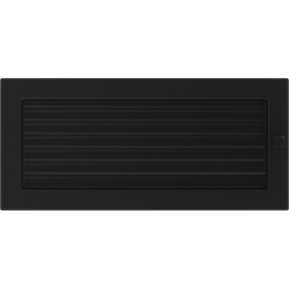 KRATKI krbová mřížka 17x37 černá s žaluzií