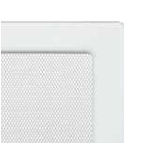 Kratki krbová mřížka 22x22 bílá