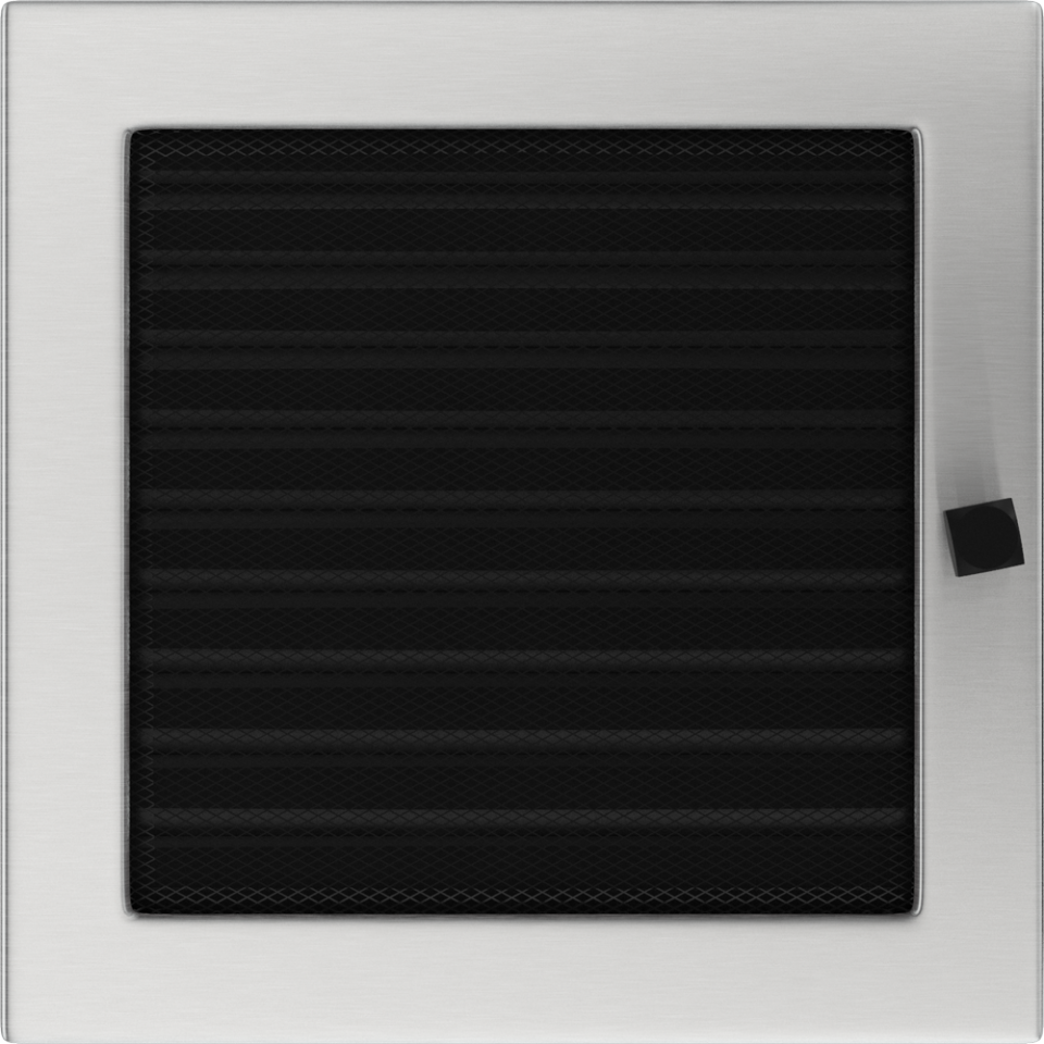 Kratki krbová mřížka 22x22 nerez s žaluzií