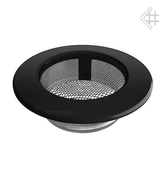 KRATKI ventilační mřížka kulatá ∅100mm černá