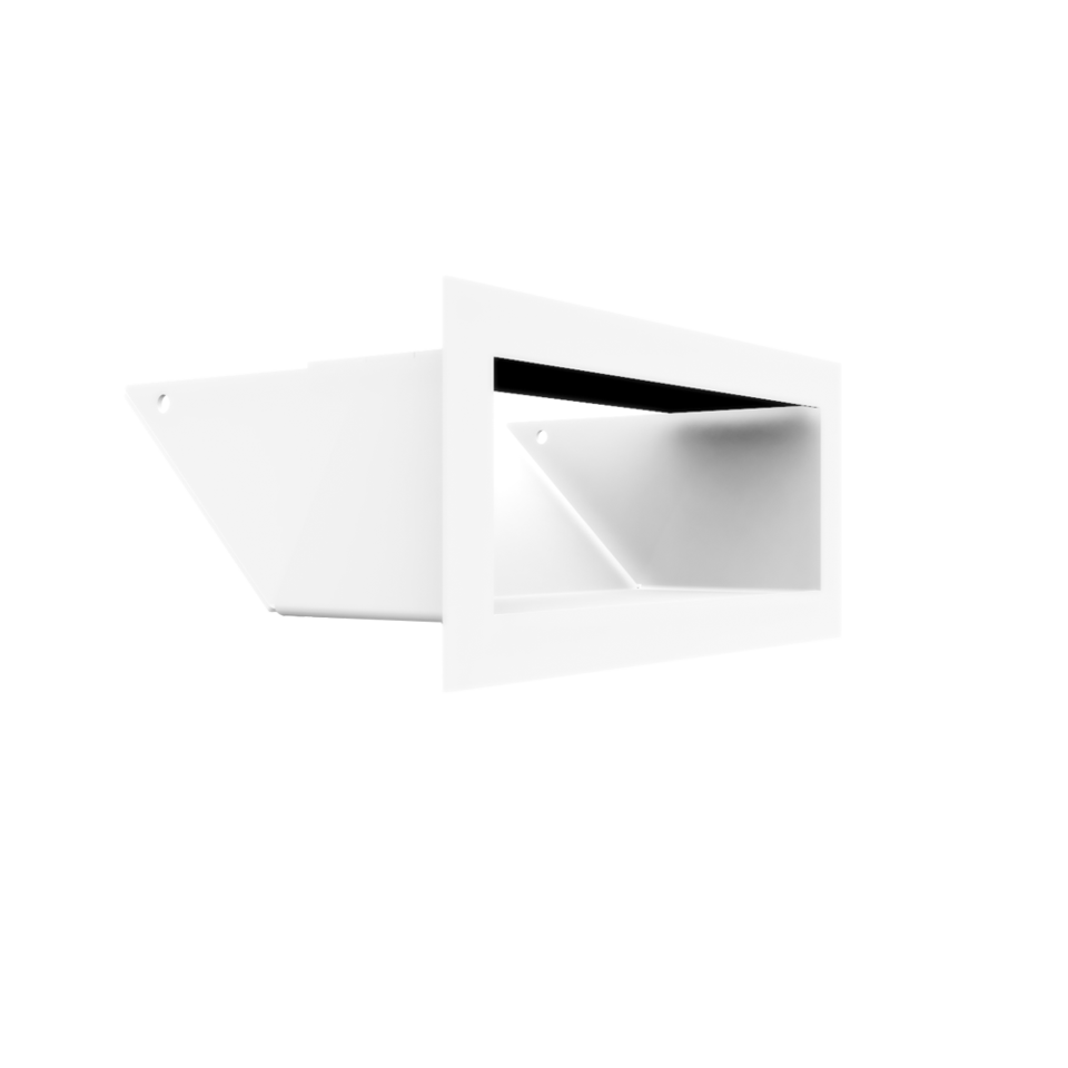 Kratki mřížka LUFT 45S 9x20 cm bílá