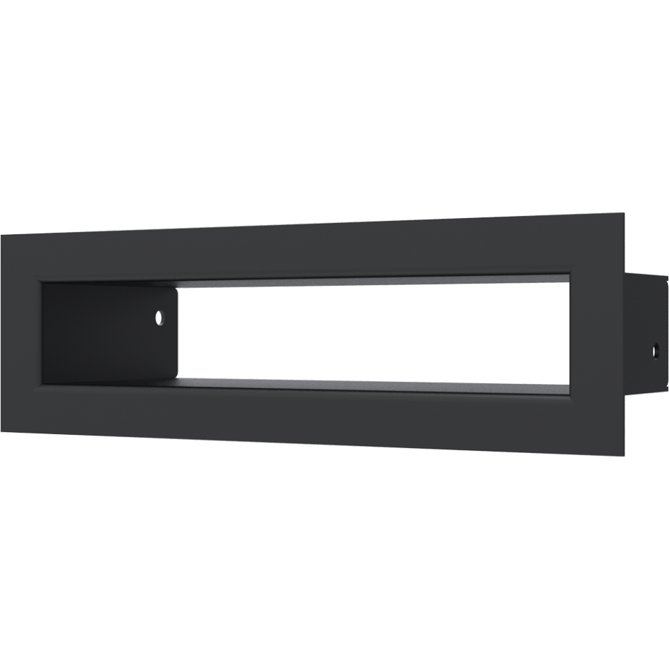 KRATKI krbová mřížka TUNEL 6x20 cm černá