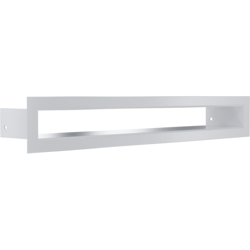 KRATKI krbová mřížka TUNEL 6x40 cm bílá