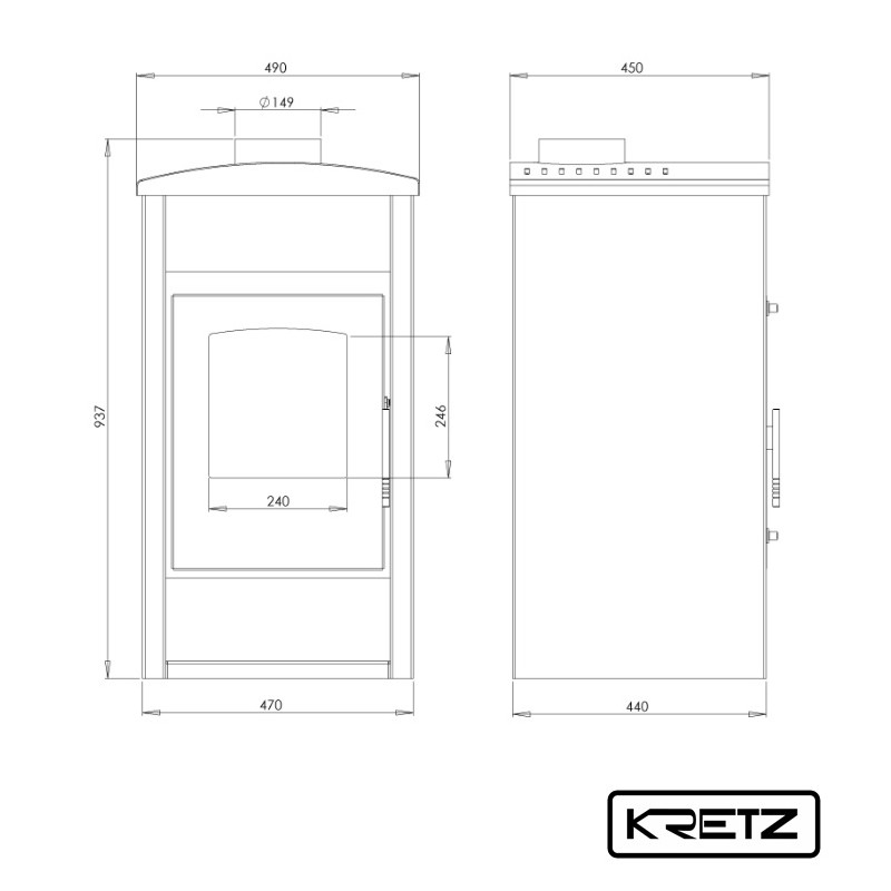 KRETZ NIKA 603 krbová kamna