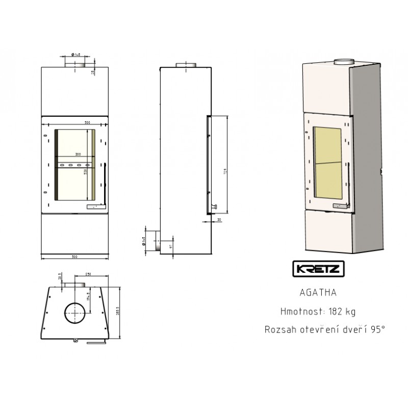 KRETZ AGATHA krbová kamna