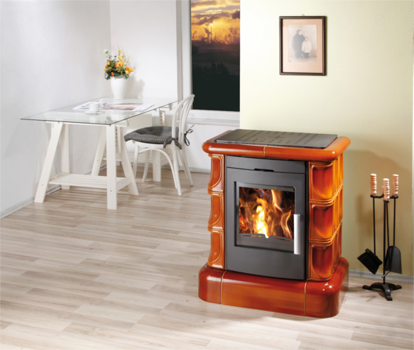 HAAS+SOHN Kachlová kamna MANTA kachlová římsa+sokl, medovník