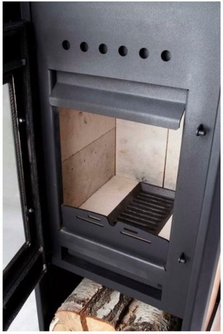 HAAS+SOHN MANTOVA AL II krbová kamna s výměníkem, černá, béžová