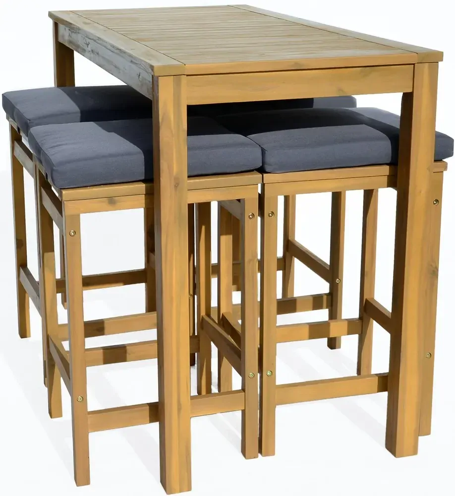 Zahradní barový set COLIN, dřevěný, 37 kg