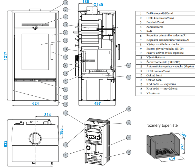 HAAS+SOHN FARUM krbová kamna s výměníkem