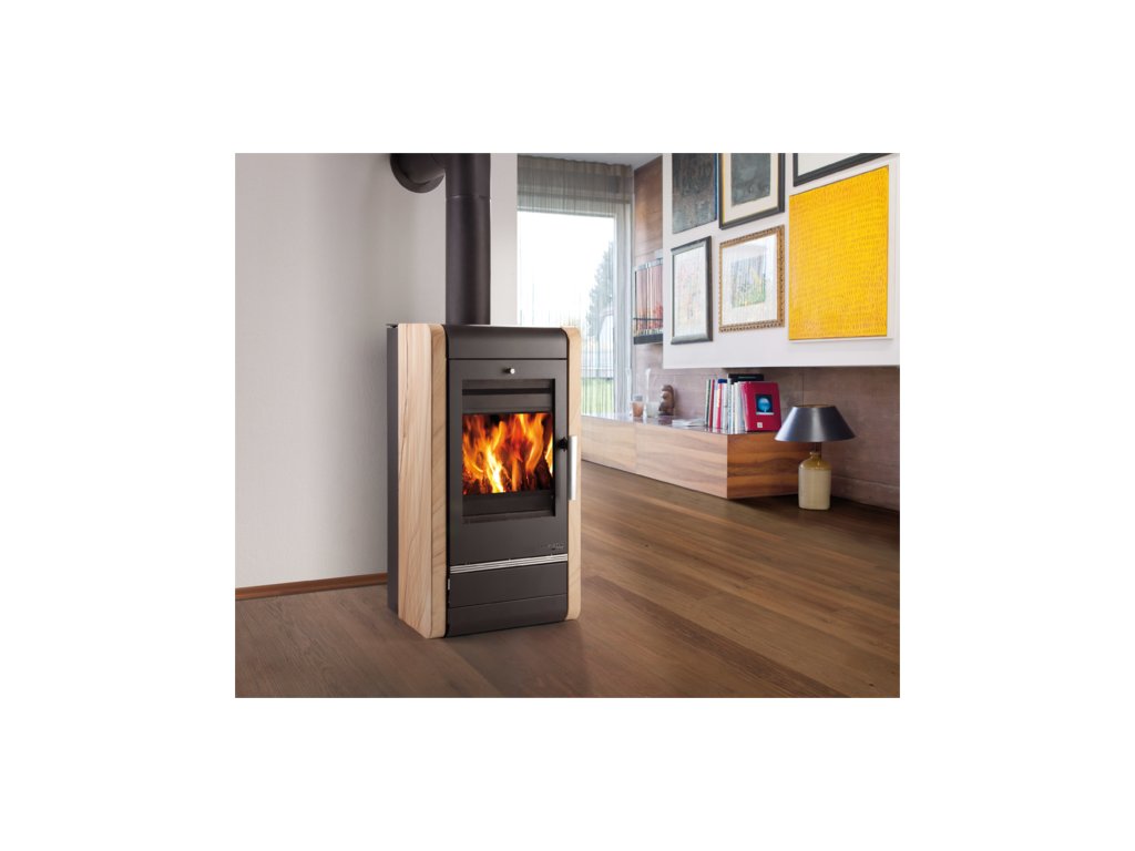 HAAS+SOHN AVESTA II krbová kamna s výměníkem, černá