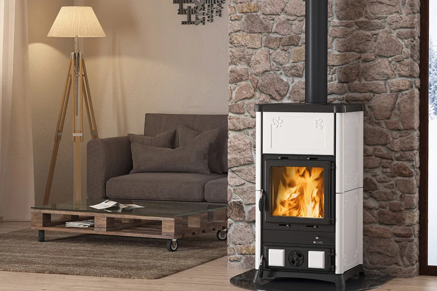 NORDICA Fedora - Krbová kamna bílá