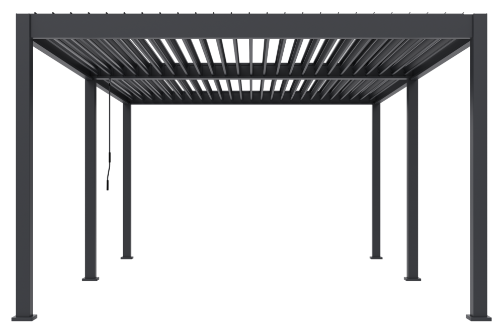 Bioklimatická pergola INTRO DUO 6x4 m, hliník - volně stojící