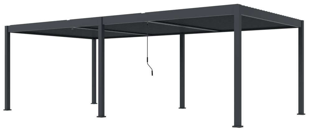 Bioklimatická pergola INTRO DUO 8x4 m hliník - volně stojící