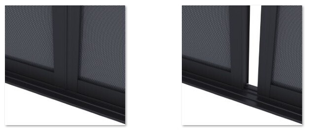 Posuvná ZÁSTĚNA 4 m pro bioklimatickou pergolu - šedočerná