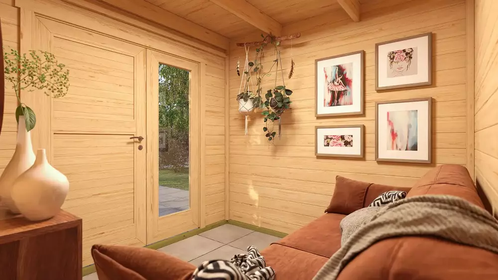 WEKA Luxusní dřevěný zahradní domek Amberley (2,9x2,9m)