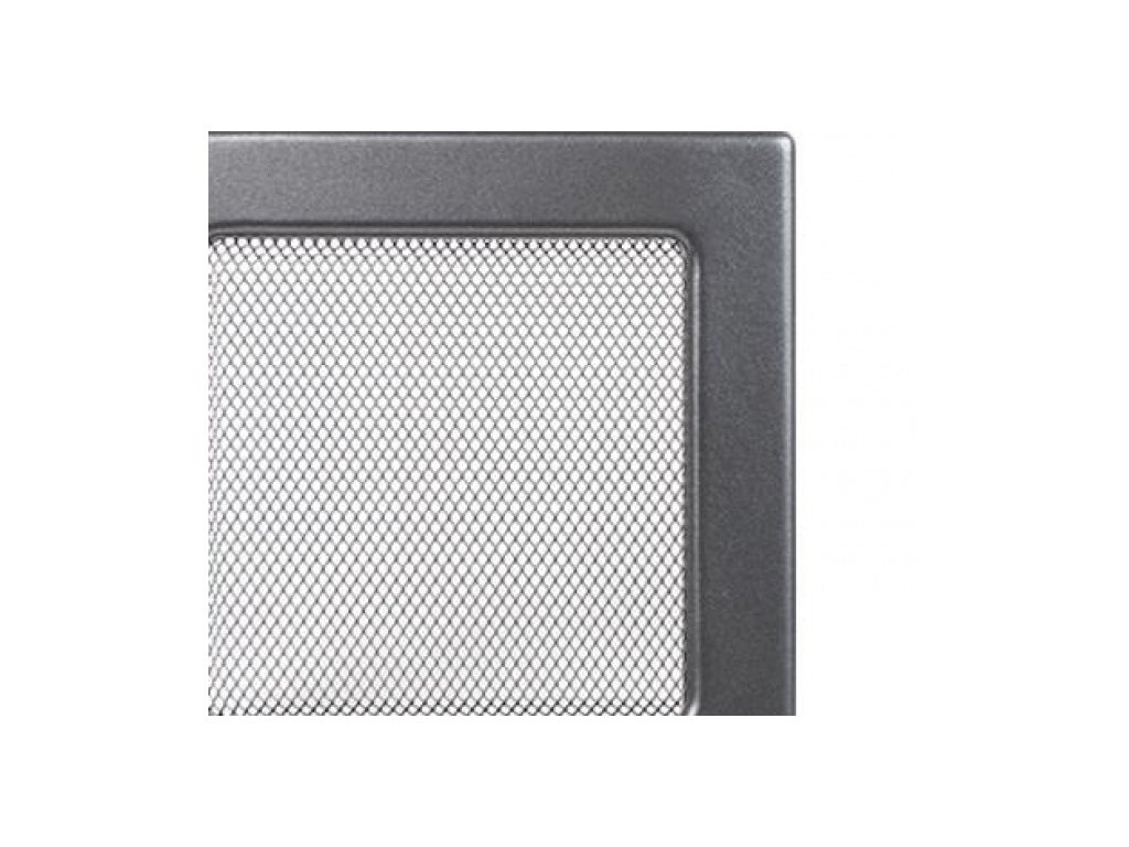 Kratki krbová mřížka 17x17 cm grafit