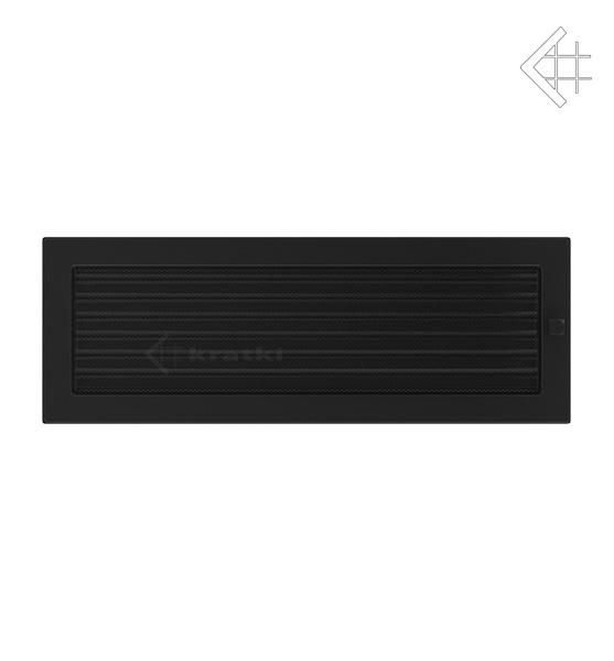 Kratki krbová mřížka 17x49 černá s žaluzií