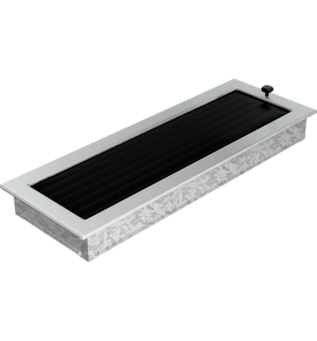 Kratki krbová mřížka 17x49 nerez s žaluzií