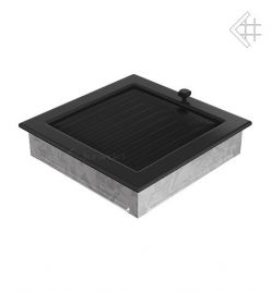 Kratki krbová mřížka 22x22 černá s žaluzií