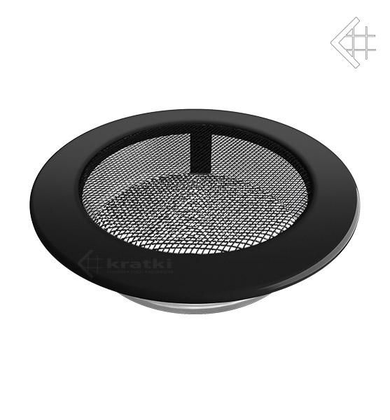 KRATKI ventilační mřížka kulatá ∅150mm černá