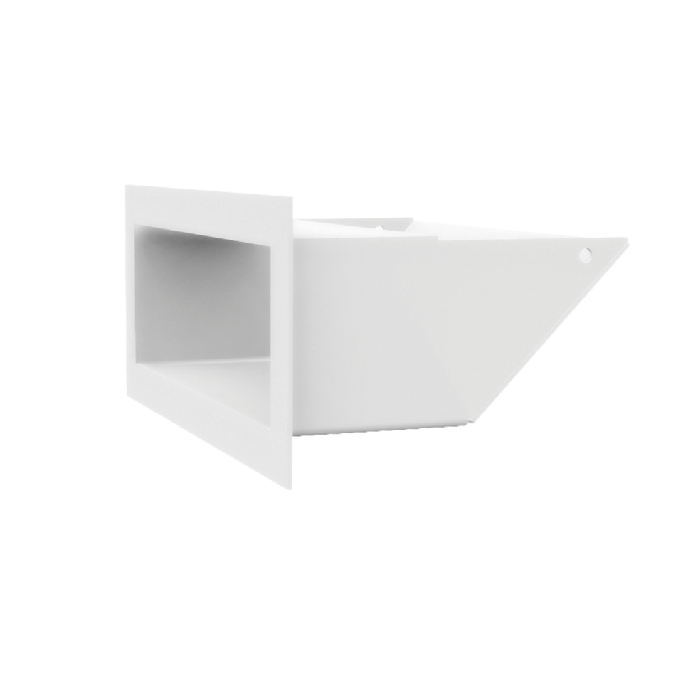 Kratki mřížka LUFT 45S 9x20 cm bílá