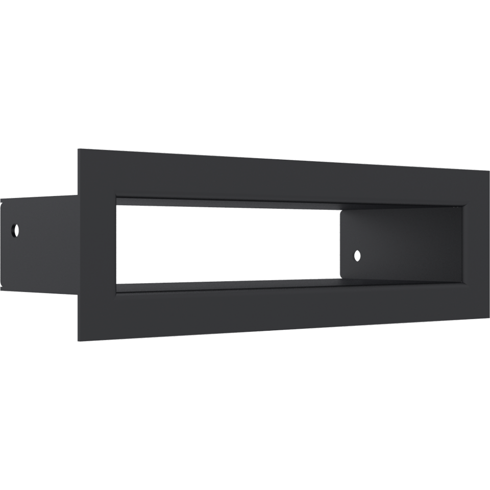 KRATKI krbová mřížka TUNEL 6x20 cm černá