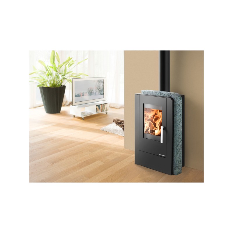 HAAS+SOHN NORDBY Krbová kamna, černá/speckstein