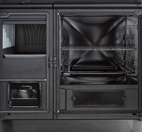 NORDICA MILLY sporák na tuhá paliva s troubou pravý, bílý