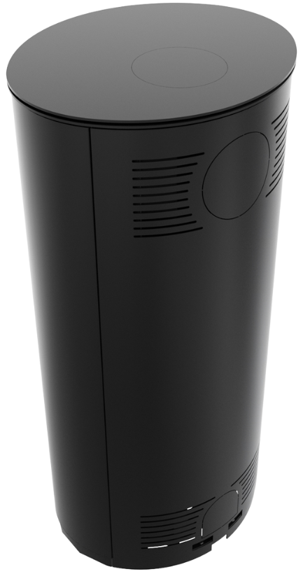 KRATKI RUNA Ø 150 8 kW Ocelová kamna černá Thermotec